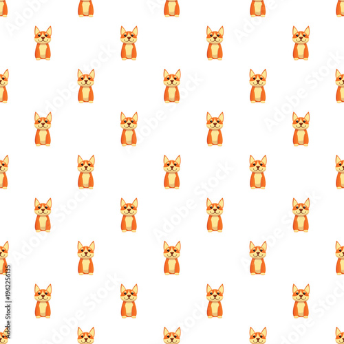 Cute cartoon corgi dog icons creating a fun, repeating background pattern