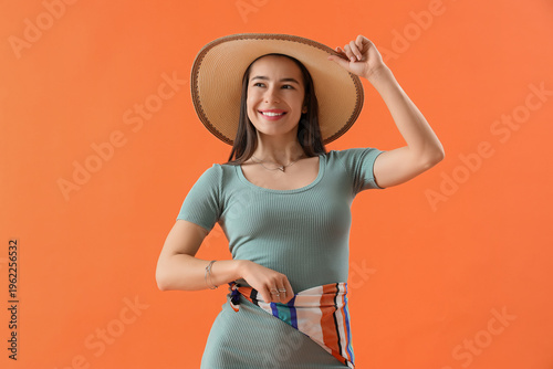 Stylish young woman in summ...