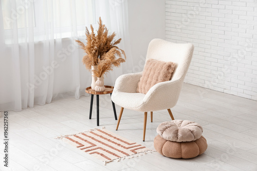 Interior of light living ro...