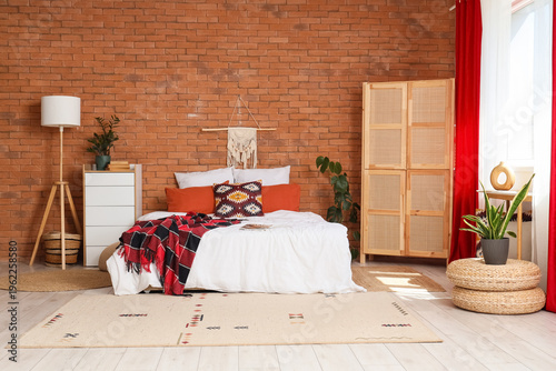Comfortable bed with soft p...