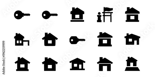 Key and House Silhouette