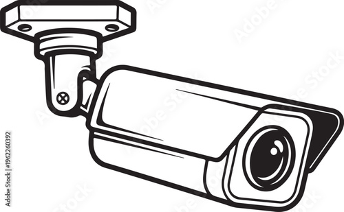 Observation CCTV camera icon. Surveillance camera