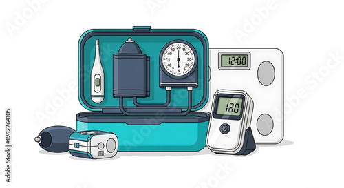 A medical professional's essential tools for monitoring patient health in a modern healthcare setting