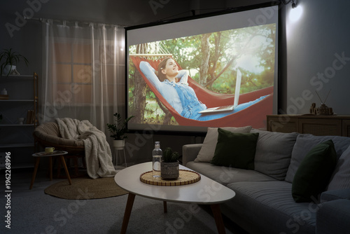 Interior of stylish living ...