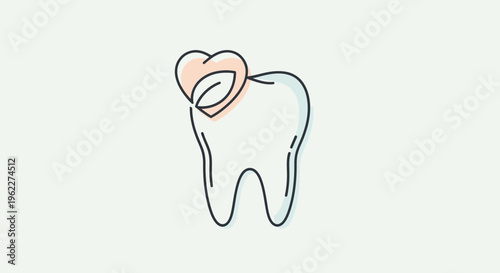 Conceptual representation of healthy teeth and nature's influence in dental care