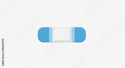 Minimalist representation of an adhesive bandage for health and medical related design