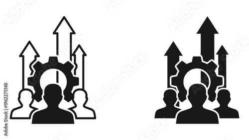 Black and white of a cat and kitten under an umbrella