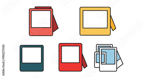 Photo Frame Line art vector simple illustration