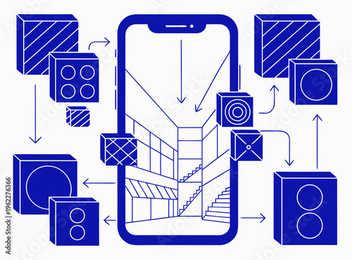 Mobile Online Shopping Mall Concept