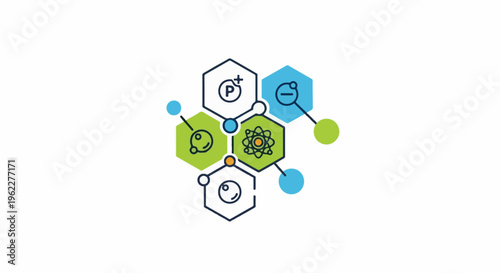 Abstract connection of chemical elements and atomic structures
