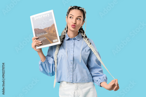 Beautiful young stylish hap...