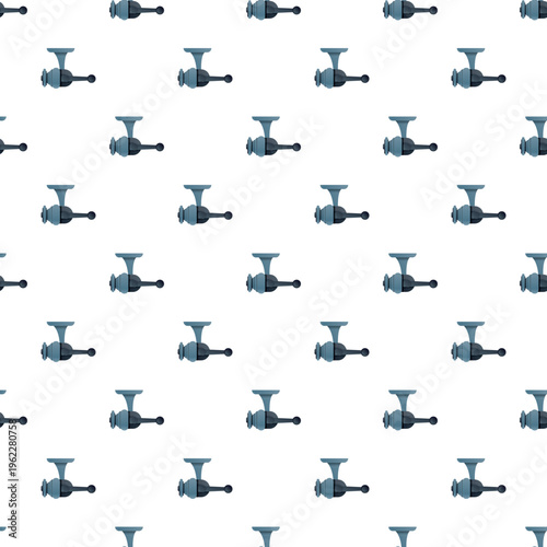 Manual meat grinder kitchen appliance repeating as a seamless pattern