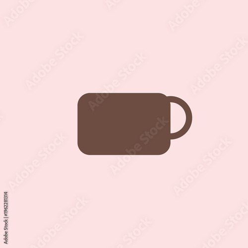 Vector illustration of a hot coffee and tea beverage set featuring a cappuccino with a heart art symbol and steaming espresso mug for a morning cafe breakfast design