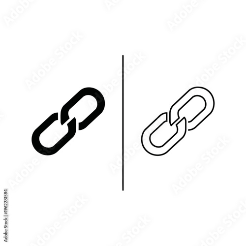Broken chain link icon symbolizing disconnection or unlinking concept