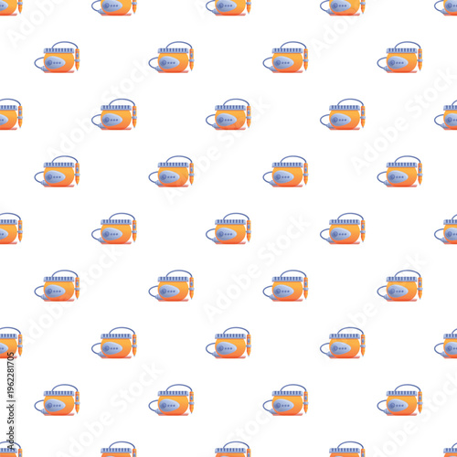 Manicure drill machines creating a repeating pattern on a white background