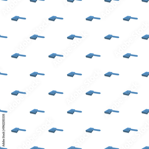 Repeated pet hair remover tool creating a continuous pattern