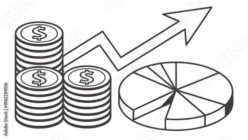 Financial Growth Concept Vector – Money & Investment Illustration