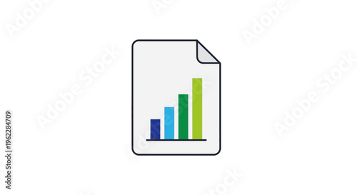 A business document showing a graphical growth illustration and upward progress chart