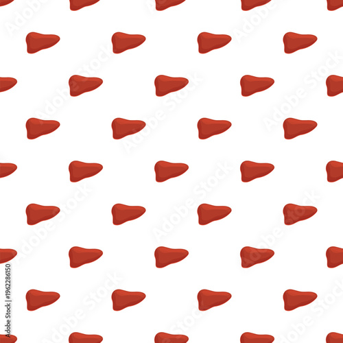 Human liver organs creating a repeating medical anatomy background pattern