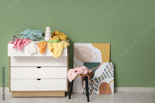 Commode with scattered clot...