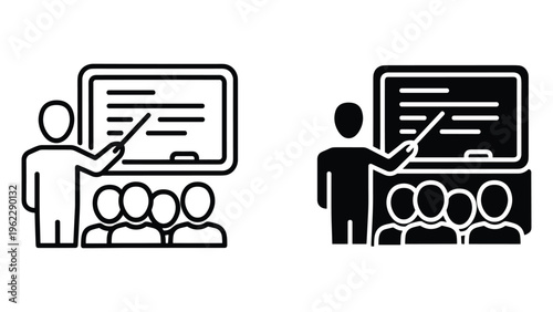 Black and white of two laptop computers on desks chair