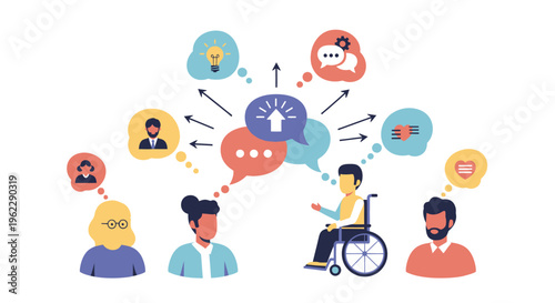 Inclusive Communication and Idea Sharing: Diverse Team Fostering Collaboration, Empathy, and Problem Solving