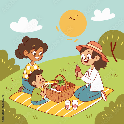 Family Picnic in Green Park