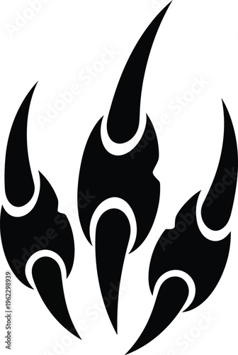 Creature Claw Slash Marks Illustration