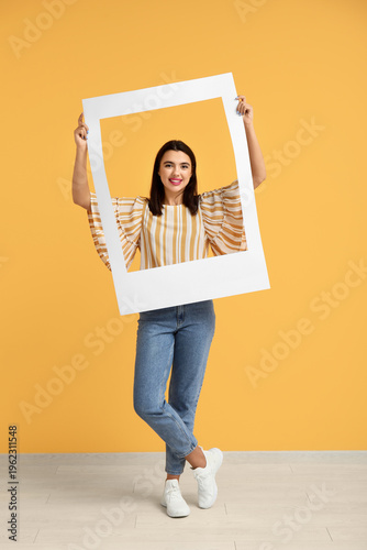 Beautiful happy young woman...