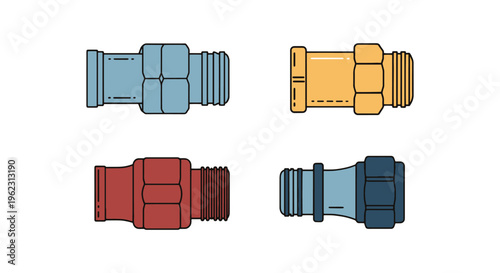 Pipe Fitting Line art vector creative abstract decorative