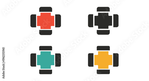 Pipe Fitting Line art vector simple decorative abstract