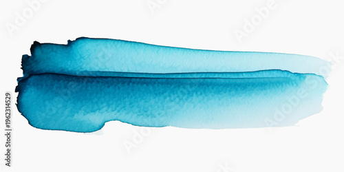 Foto Abstract blue watercolor paint brush strokes create a clean water texture isolat