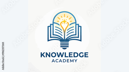 Education logo features an open book forming a light bulb symbol