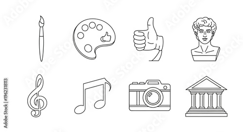 Various Art and Music Symbols.