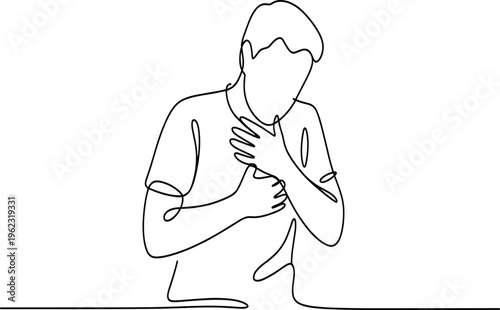 Black and white of a person sitting and thinking with arms crossed thinking pose minimalist style de