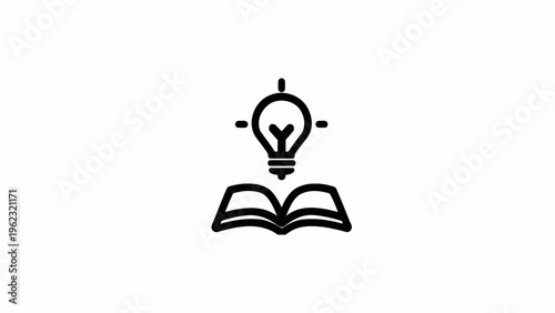 Thought-provoking icon illustrating the powerful synergy between diligent learning, comprehensive understanding, and the brilliant spark of new ideas and innovation