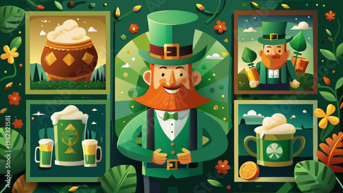 Environmental awareness icons, eco-friendly symbols, World Environment Day graphics, green planet illustrations