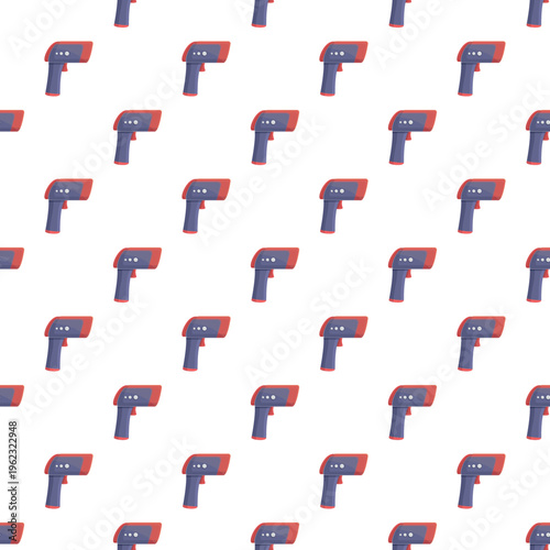 Repeat pattern of contactless infrared thermometers for medical health screening