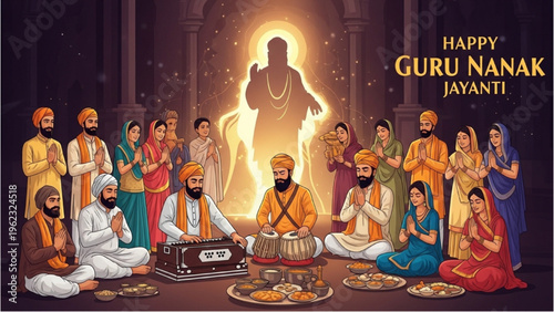 People celebrate Guru Nanak Jayanti with music and prayer