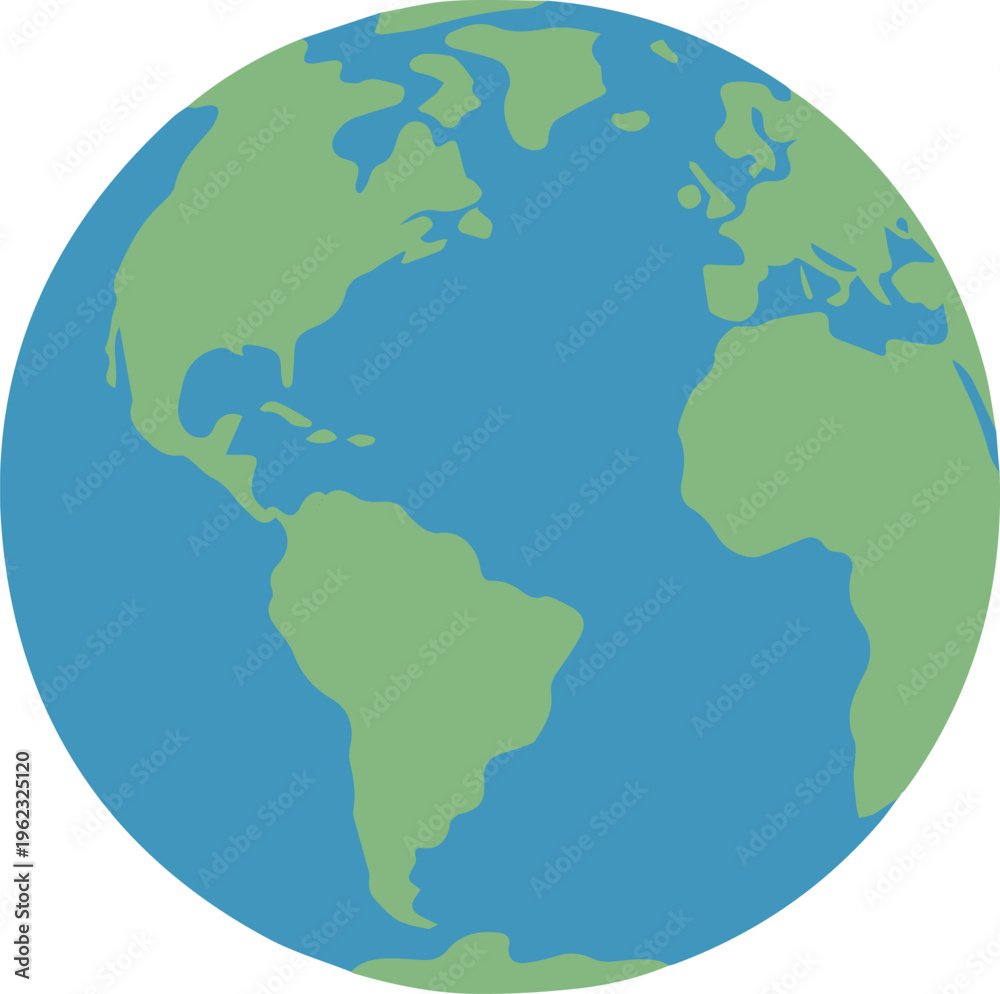 Obraz premium Earth with shipping routes and location pins