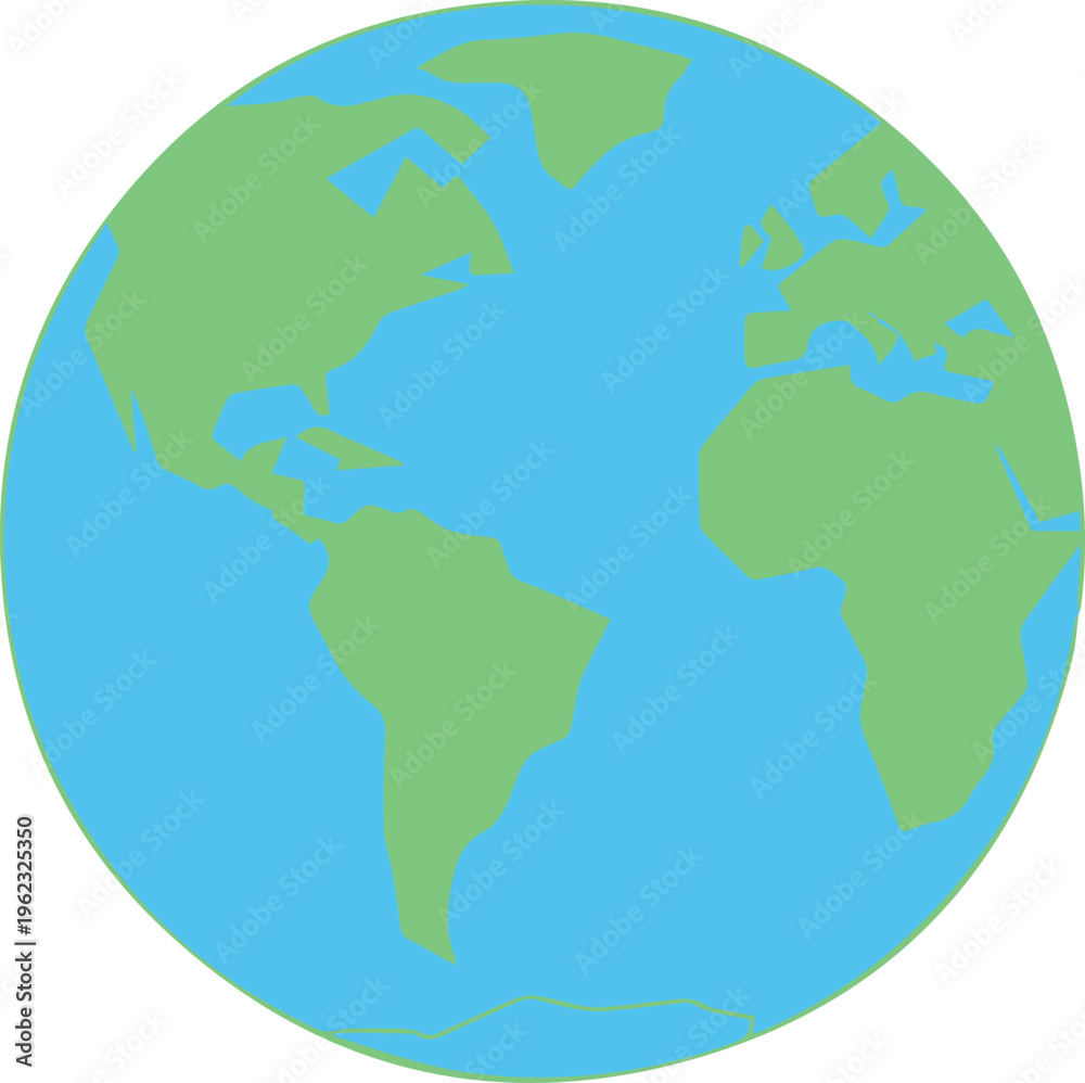 Obraz premium Earth with recycling and leaf symbols