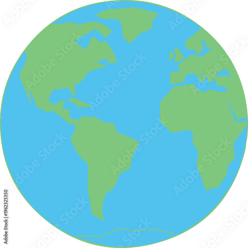 Earth with recycling and leaf symbols