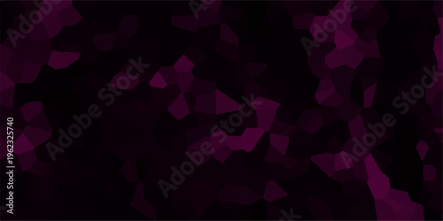 Deep Purple Abstract Geometric Crystal Texture Background with Polygonal Shapes and Dark Gradient for Modern Design
