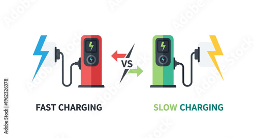 Fast vs. Slow EV Charging Stations: Power and Efficiency Comparison