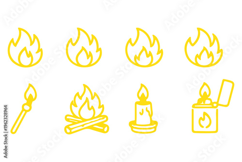 Collection of energy and utility icons showcasing various utilities and services for graphic design projects