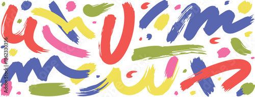 Paint stroke background for web banner and header