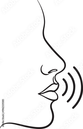 People talk, speak vector