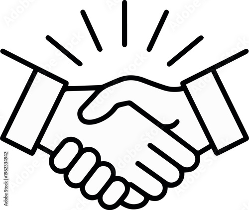 Handshake closing a sale between client and representative