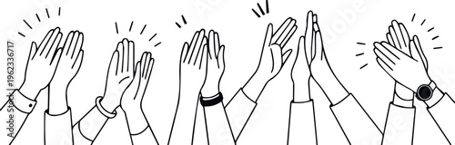 Applause icon set for user feedback