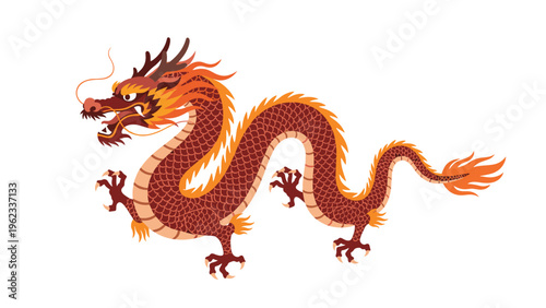 Magnificent and intricately detailed traditional Chinese dragon, symbolizing ancient culture, immense power, and auspicious good fortune.